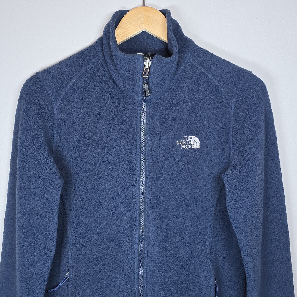 The North Face Women's Blue Fleece Zip Up Jacket Medium Outdoors Athleisure - Picture 3 of 16